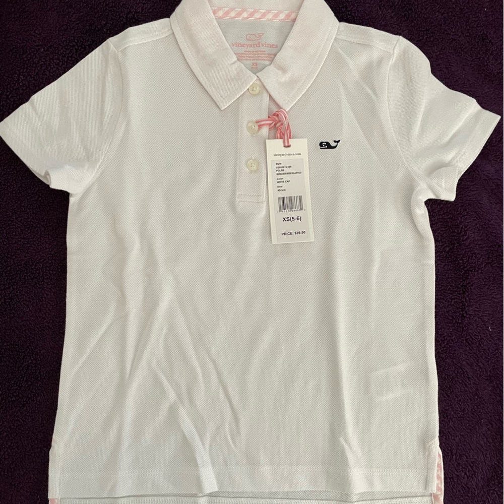 NWT Vineyard Vines girls’ polo shirt.